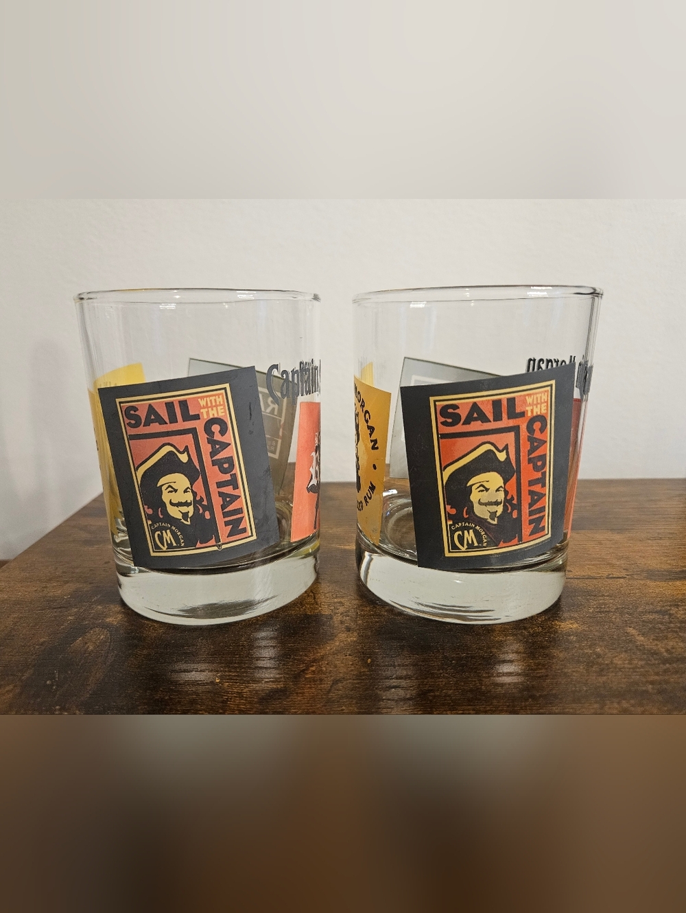 Sail With The Captain Glasses - Set of 2
